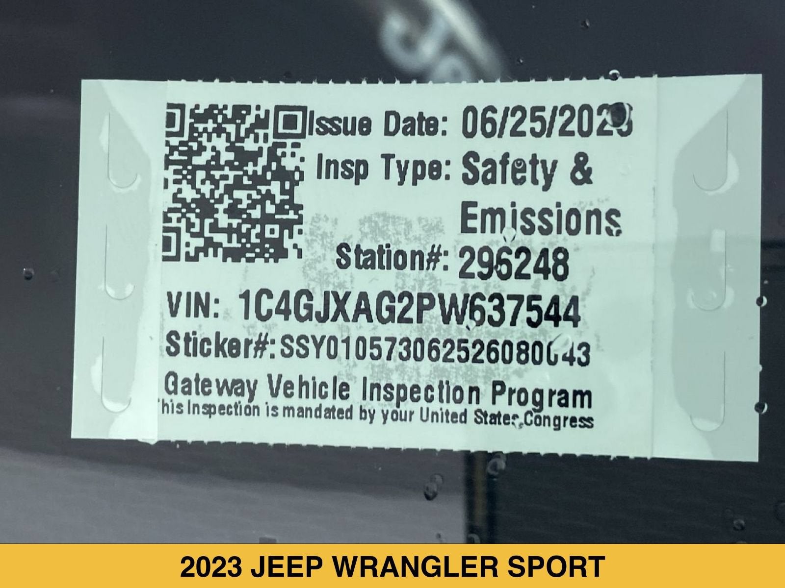 2023 Jeep Wrangler 2-Door Sport 4x4