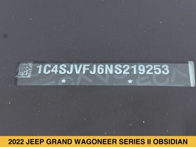 2022 Jeep Grand Wagoneer Series II Obsidian 4x4