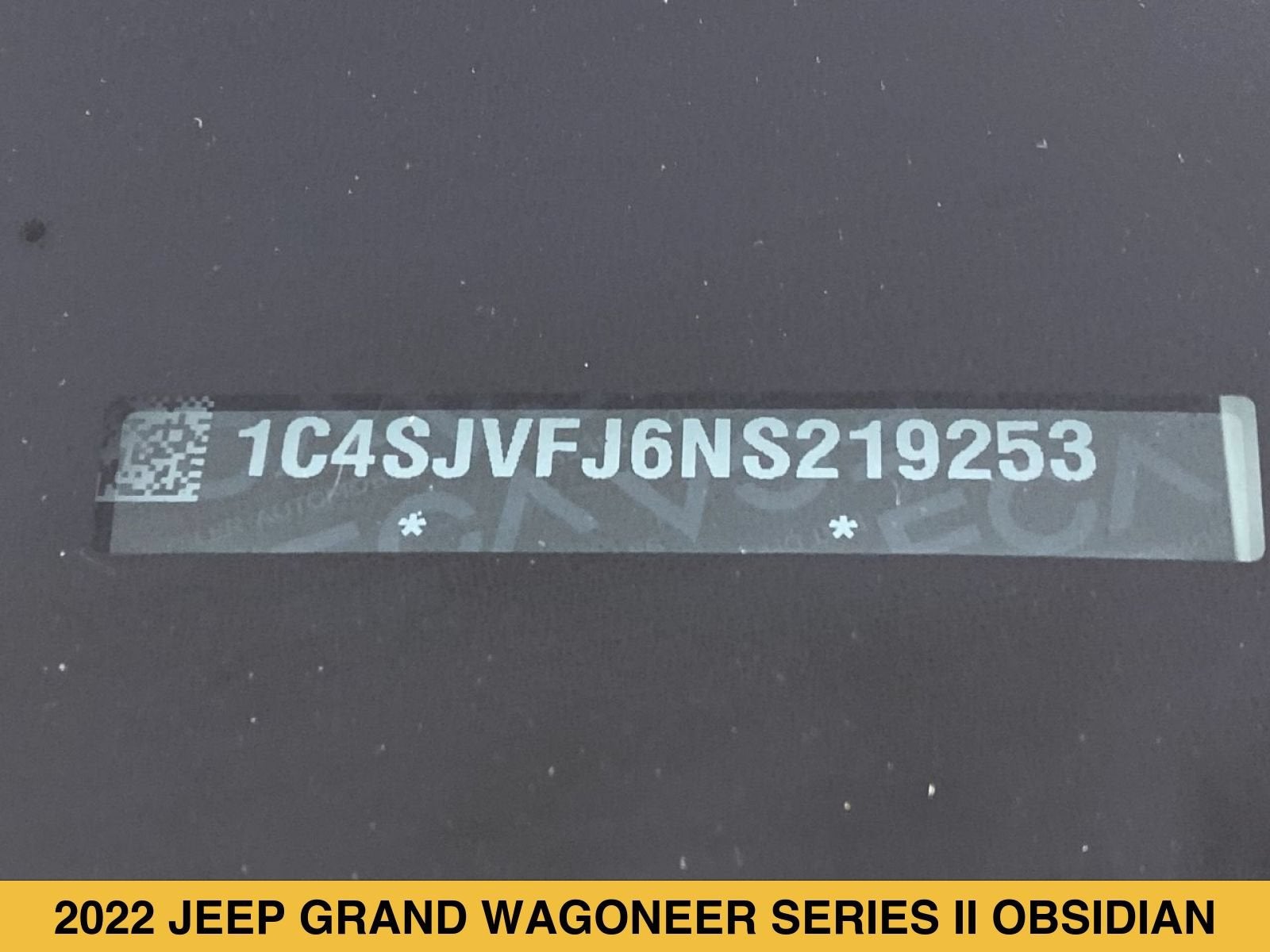 2022 Jeep Grand Wagoneer Series II Obsidian 4x4