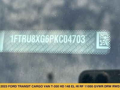 2023 Ford Transit-350 Cargo Van T-350 HD 148" EL Hi Rf 11000 GVWR DRW RWD