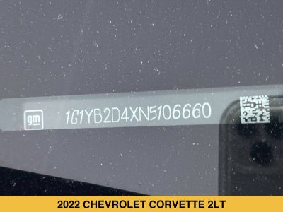 2022 Chevrolet Corvette Stingray 2LT