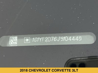 2018 Chevrolet Corvette Stingray 3LT