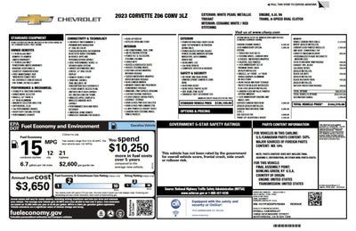 2023 Chevrolet Corvette Z06 3LZ