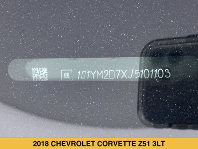 2018 Chevrolet Corvette Stingray Z51 3LT