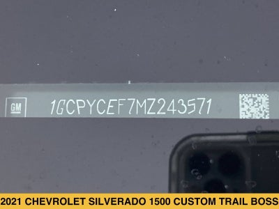 2021 Chevrolet Silverado 1500 Custom Trail Boss