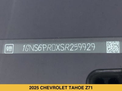 2025 Chevrolet Tahoe Z71