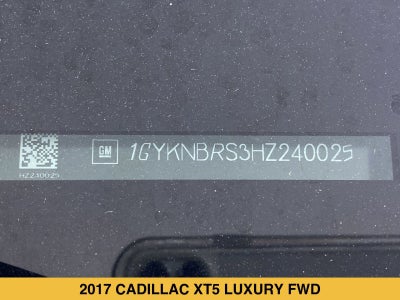 2017 Cadillac XT5 Luxury FWD
