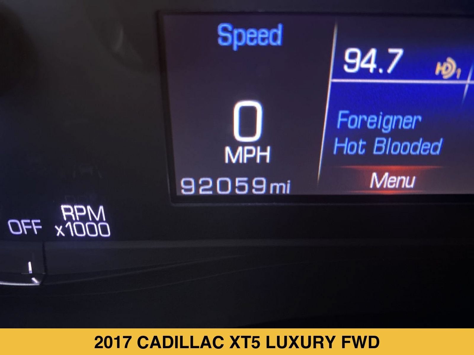2017 Cadillac XT5 Luxury FWD