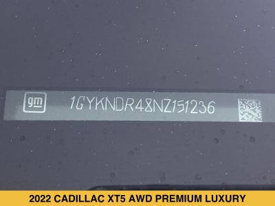 2022 Cadillac XT5 Premium Luxury