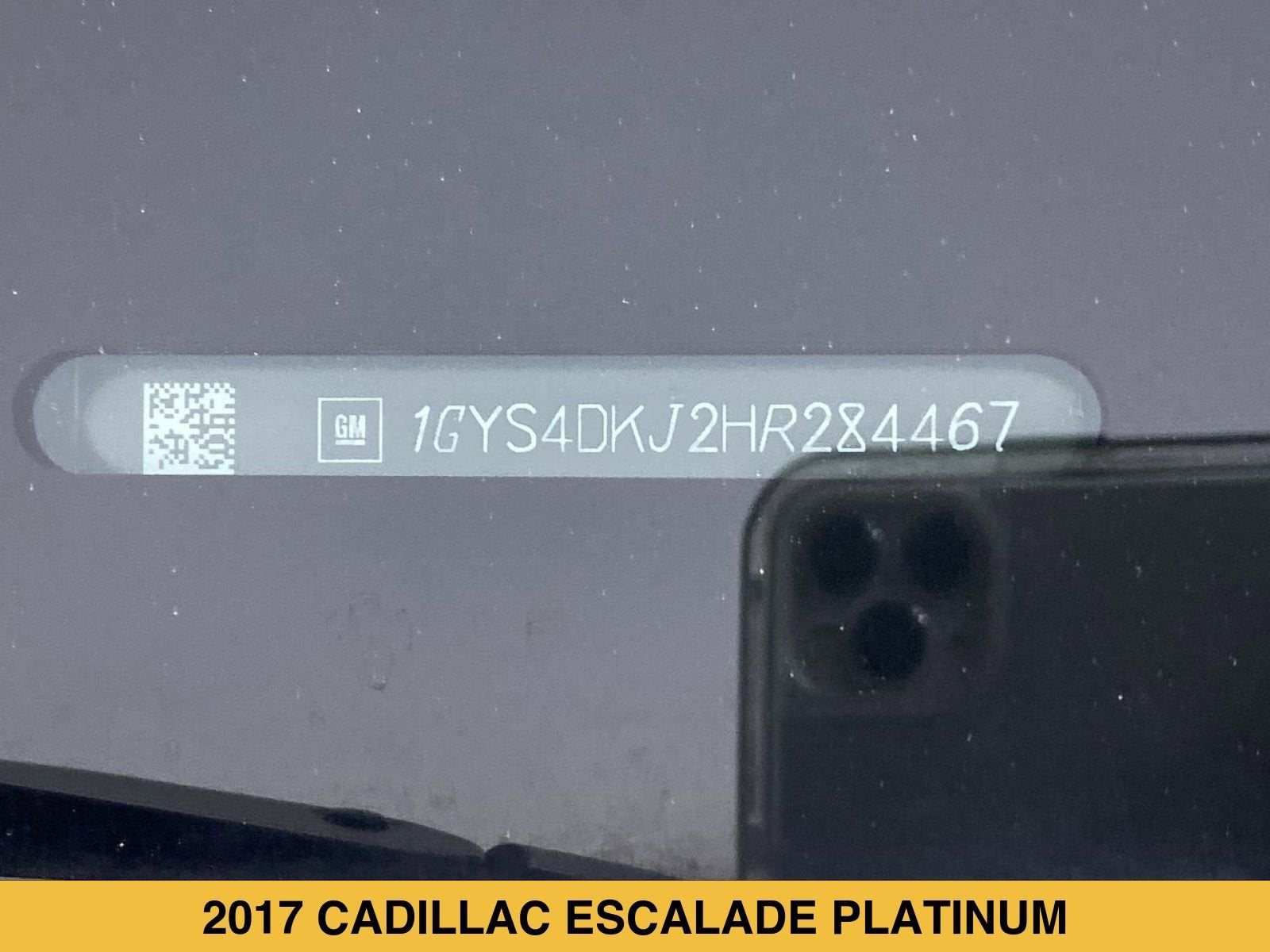 2017 Cadillac Escalade Platinum