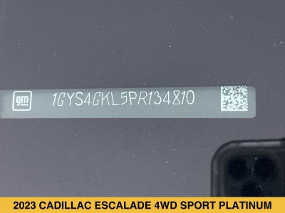 2023 Cadillac Escalade Sport Platinum