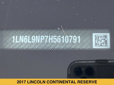 2017 Lincoln Continental Reserve