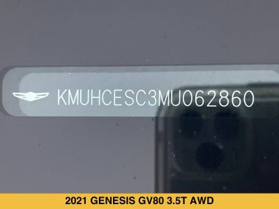 2021 Genesis GV80 3.5T AWD