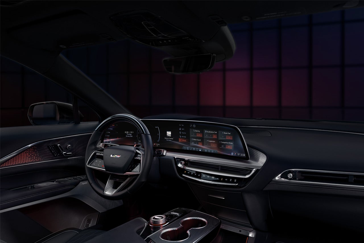 The 2025 Cadillac XT4 Front Interior Cabin and Middle Console Controls