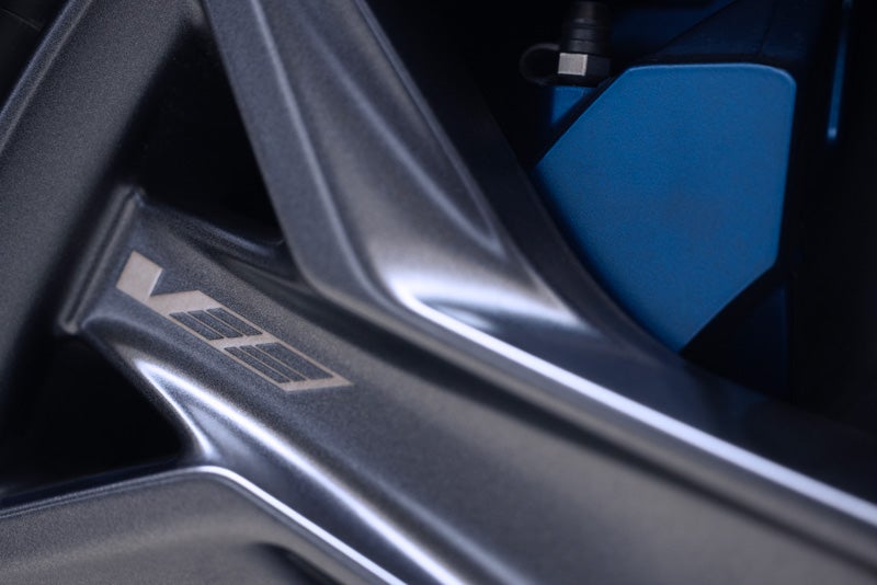 Close-up of the 2026 OPTIQ-V Brembo Performance Front Brakes | ELCO Cadillac in Ballwin MO