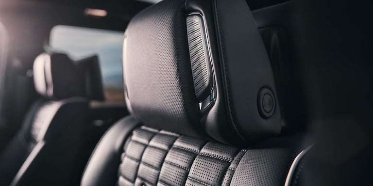 AKG Speakers in Headrest Inside the 2024 Cadillac Escalade V