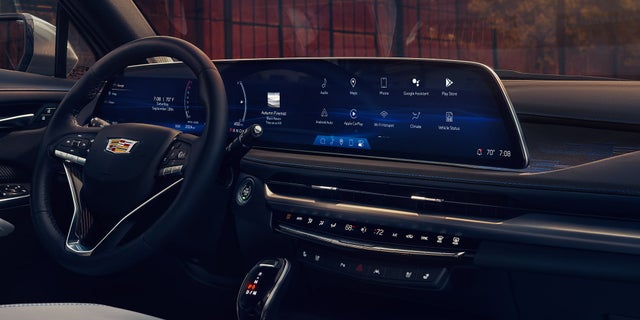 Passenger View of the Advanced 33" Infotainment Screen in the 2025 Cadillac XT5